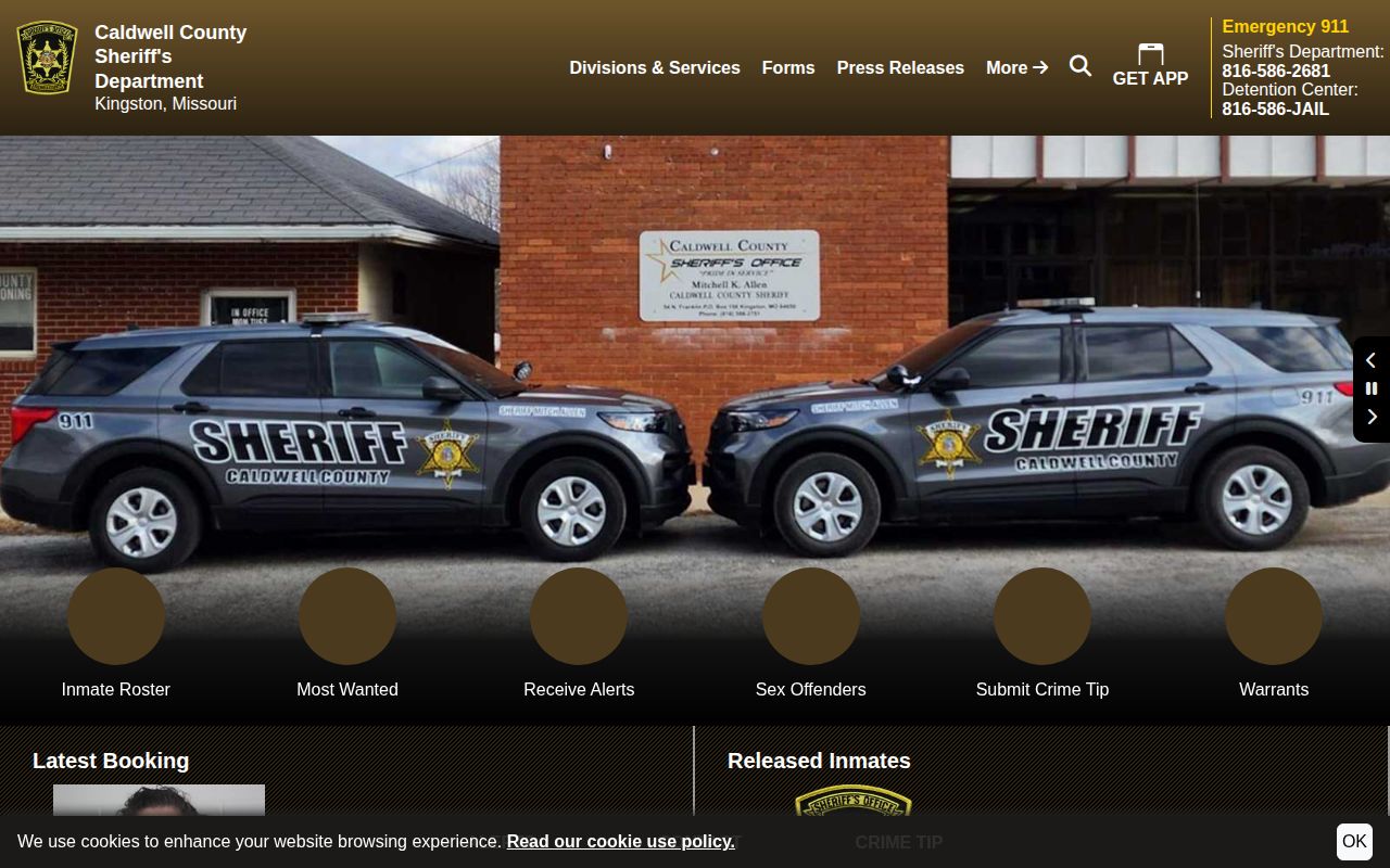 Caldwell County Sheriff crime-tip source for wanted-record information